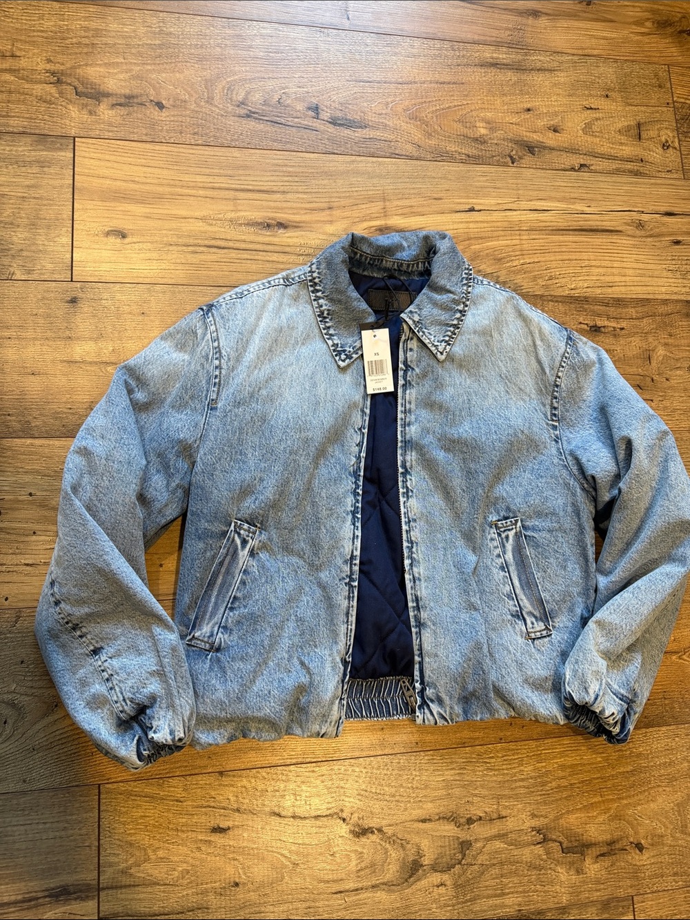 NEW Denim Bomber Jacket XS